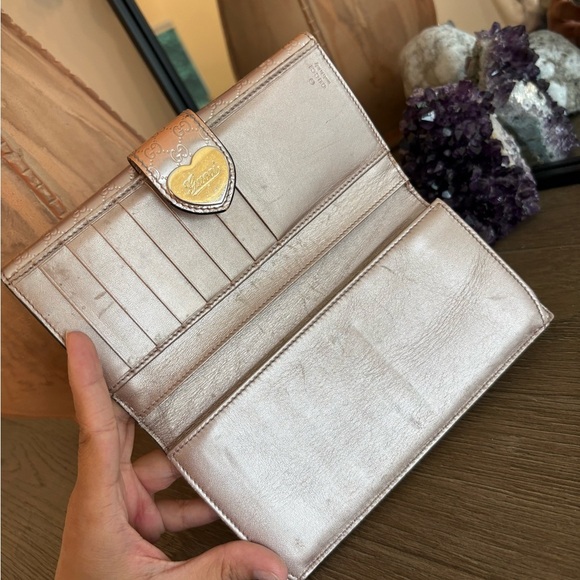 Gucci Guccisima Pink Enamel Wallet - Picture 9 of 13